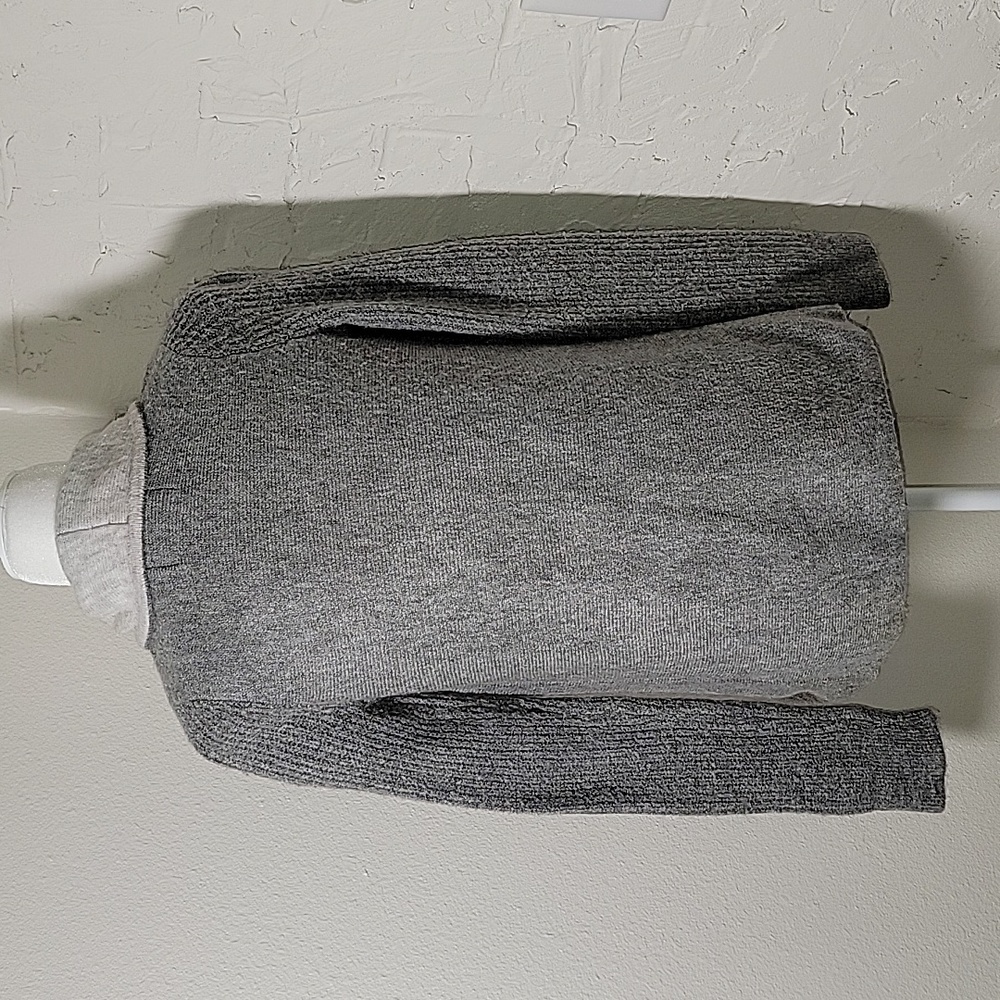 Abercrombie & Fitch Cardigan Sweater Open Front Gray Stretch Soft Cozy Comfy XS - Picture 9 of 14